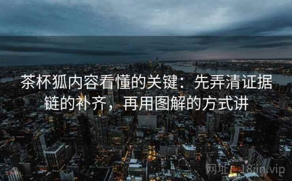 茶杯狐内容看懂的关键：先弄清证据链的补齐，再用图解的方式讲