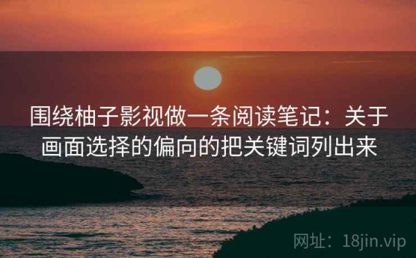 围绕柚子影视做一条阅读笔记：关于画面选择的偏向的把关键词列出来
