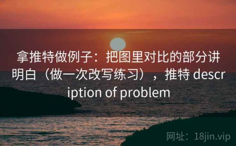 拿推特做例子：把图里对比的部分讲明白（做一次改写练习），推特 description of problem