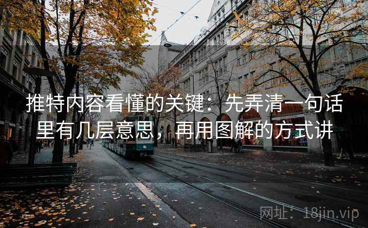 推特内容看懂的关键:先弄清一句话里有几层意思,再用图解的方式讲 推特内容看懂的关键:先弄清一句话里有几层意思,再用图解的方式讲