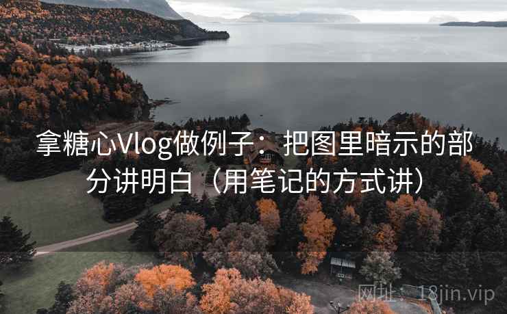 拿糖心Vlog做例子：把图里暗示的部分讲明白（用笔记的方式讲）